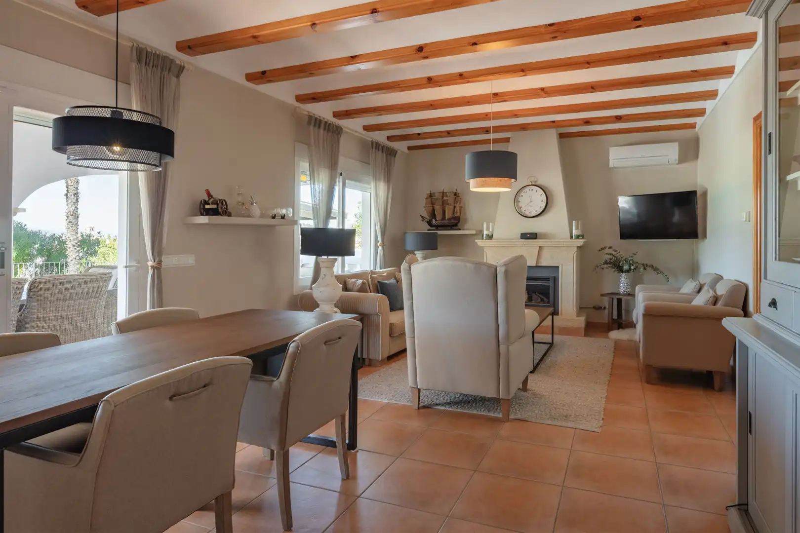 Living room of Houses for sale in Jávea / Xàbia  with Air Conditioner, Heating and Private garden