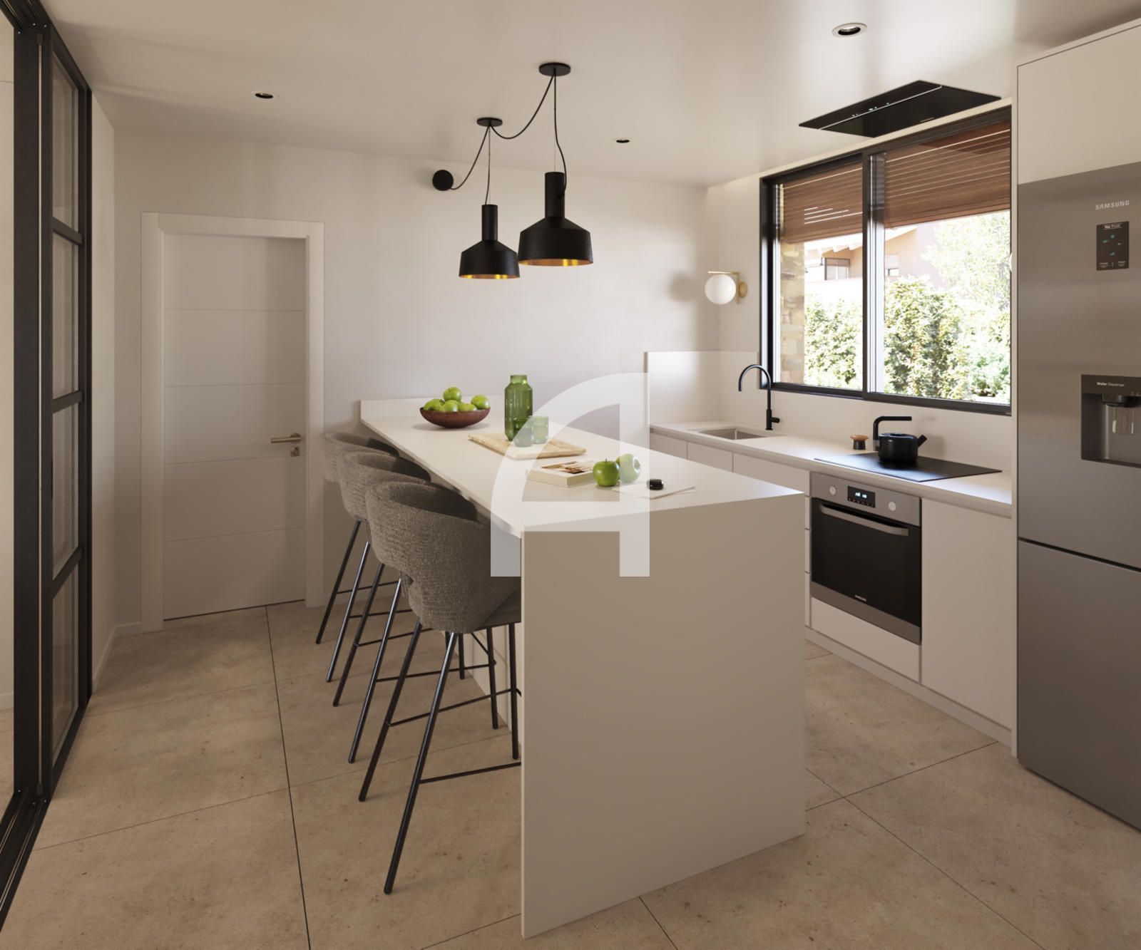 Kitchen of Single-family semi-detached for sale in Regencós  with Air Conditioner, Heating and Swimming Pool