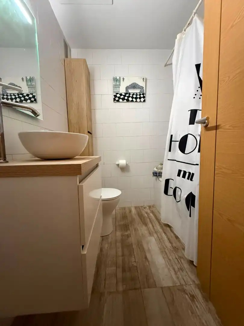 Bathroom of Flat for sale in Gavà  with Parquet flooring, Terrace and Storage room