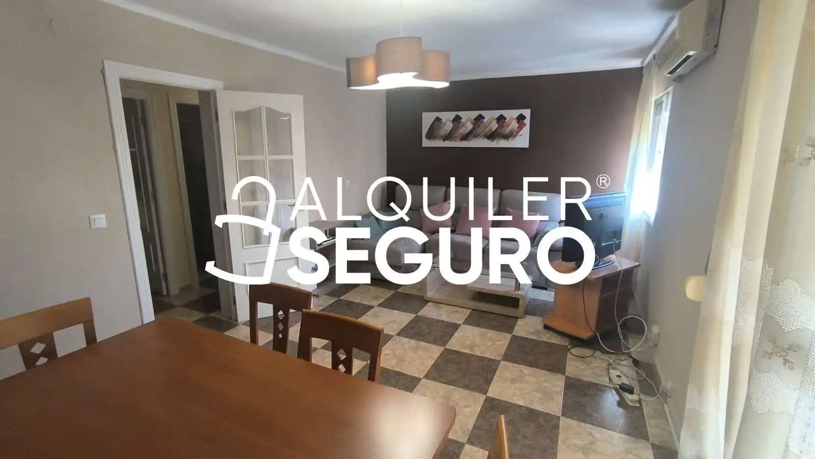 Wohnzimmer von Wohnung zur Miete in Sevilla mit Klimaanlage und Möbliert