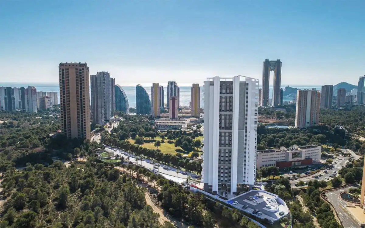 Außenansicht von Wohnung zum Verkauf in Benidorm mit Terrasse und Gemeinschaftspool