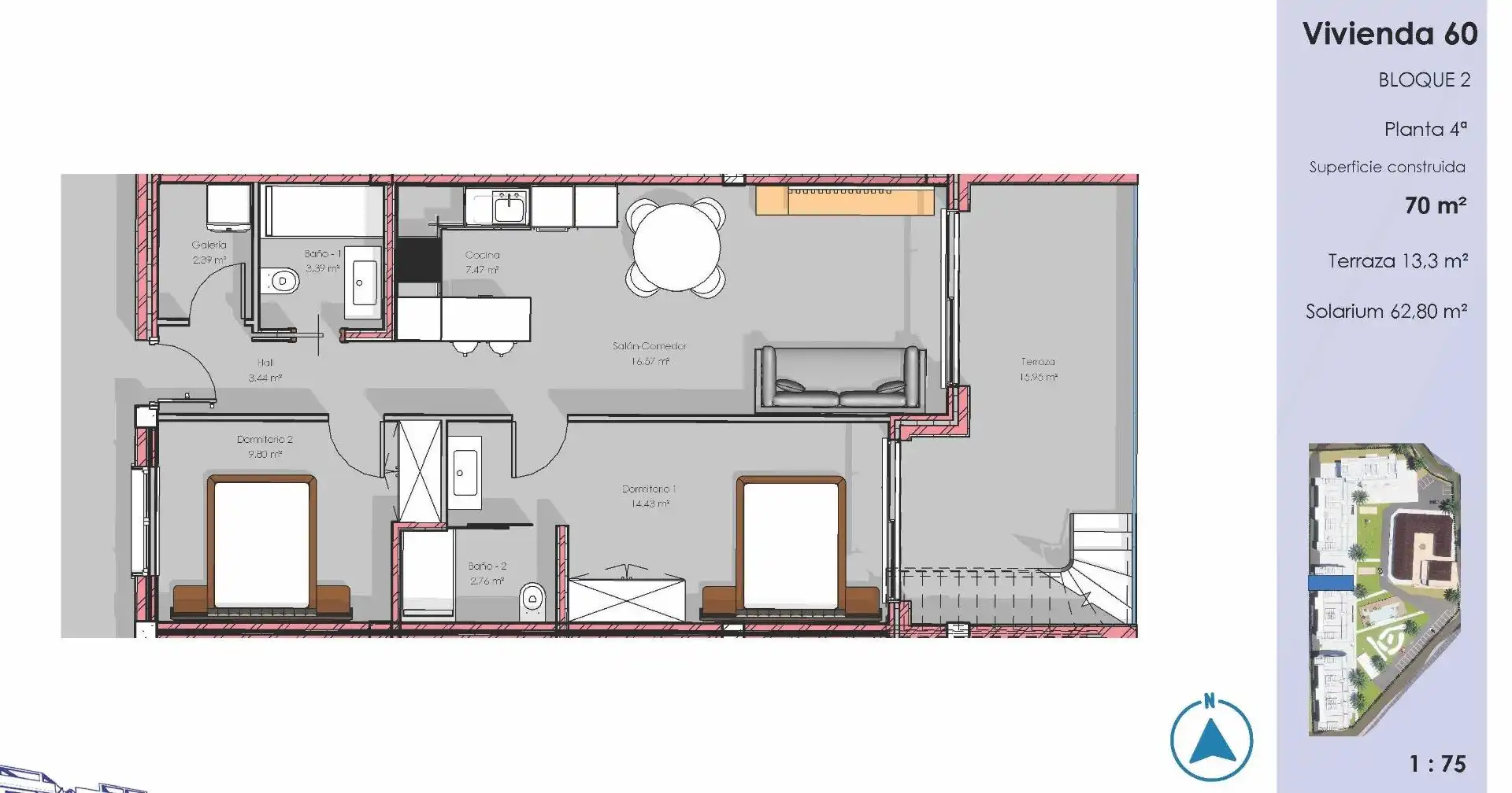 Penthouse zum Verkauf in El Raso, imagen 8