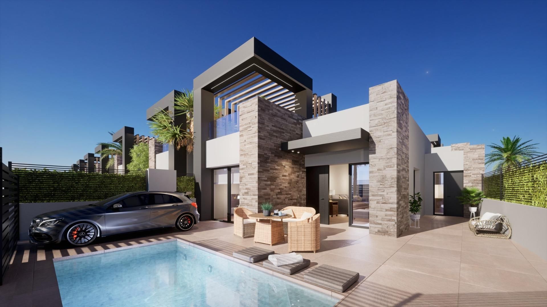 Exterior view of House or chalet for sale in San Fulgencio  with Private garden and Terrace