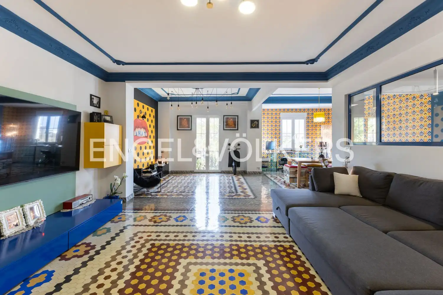 Sala de estar de Piso de alquiler en Valencia con Aire acondicionado, Calefacción y Amueblado