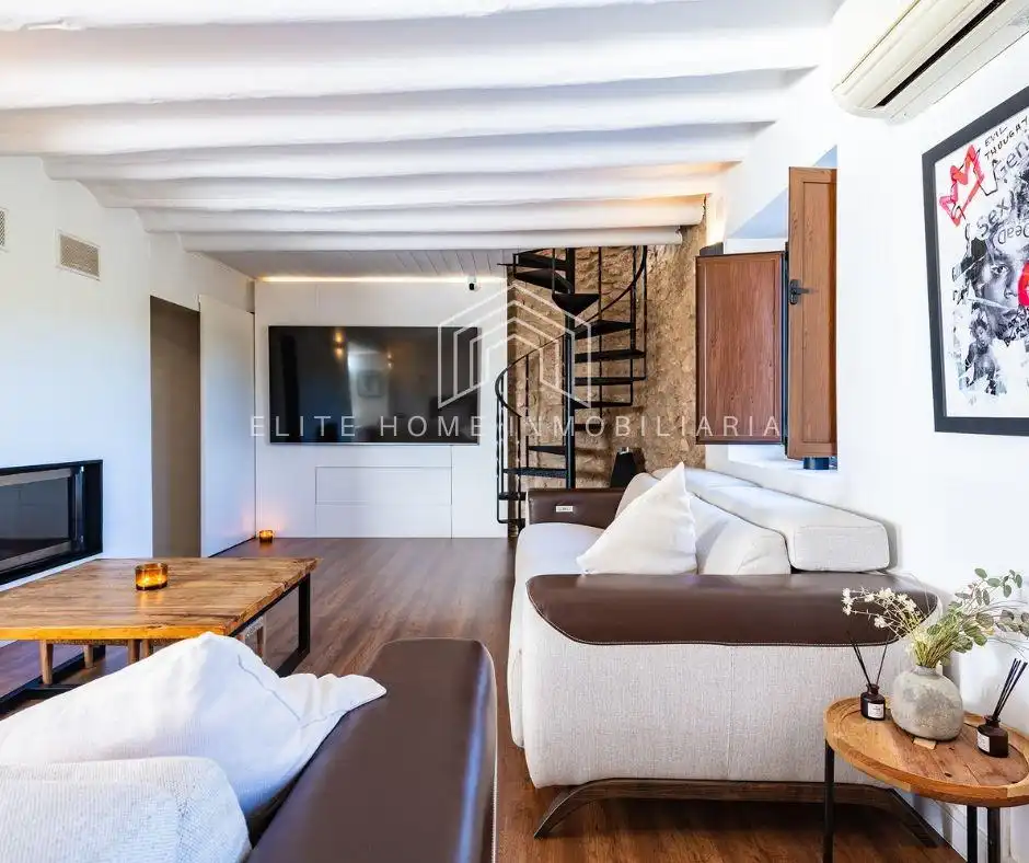 Living room of Houses for sale in Useras /  Les Useres  with Air Conditioner, Private garden and Terrace