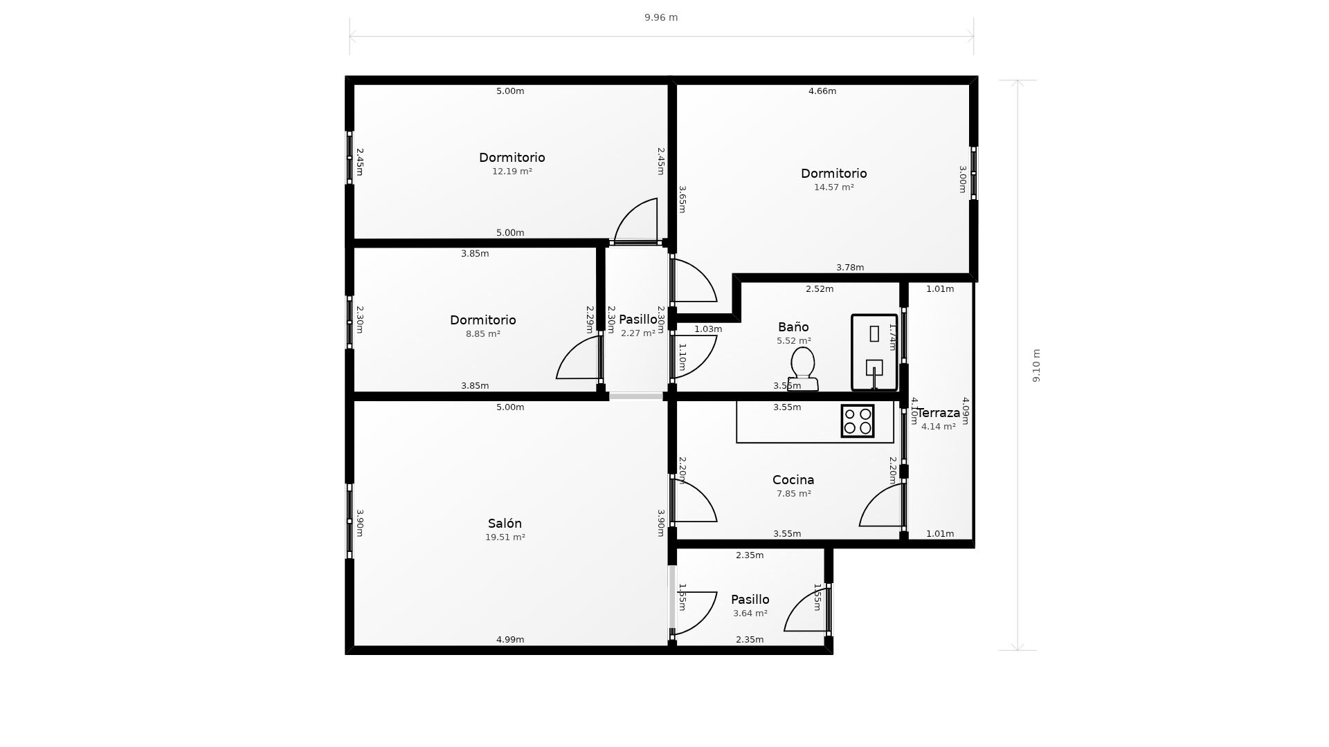 Apartament de lloguer en  Madrid Capital amb Terrassa i Es permeten mascotes