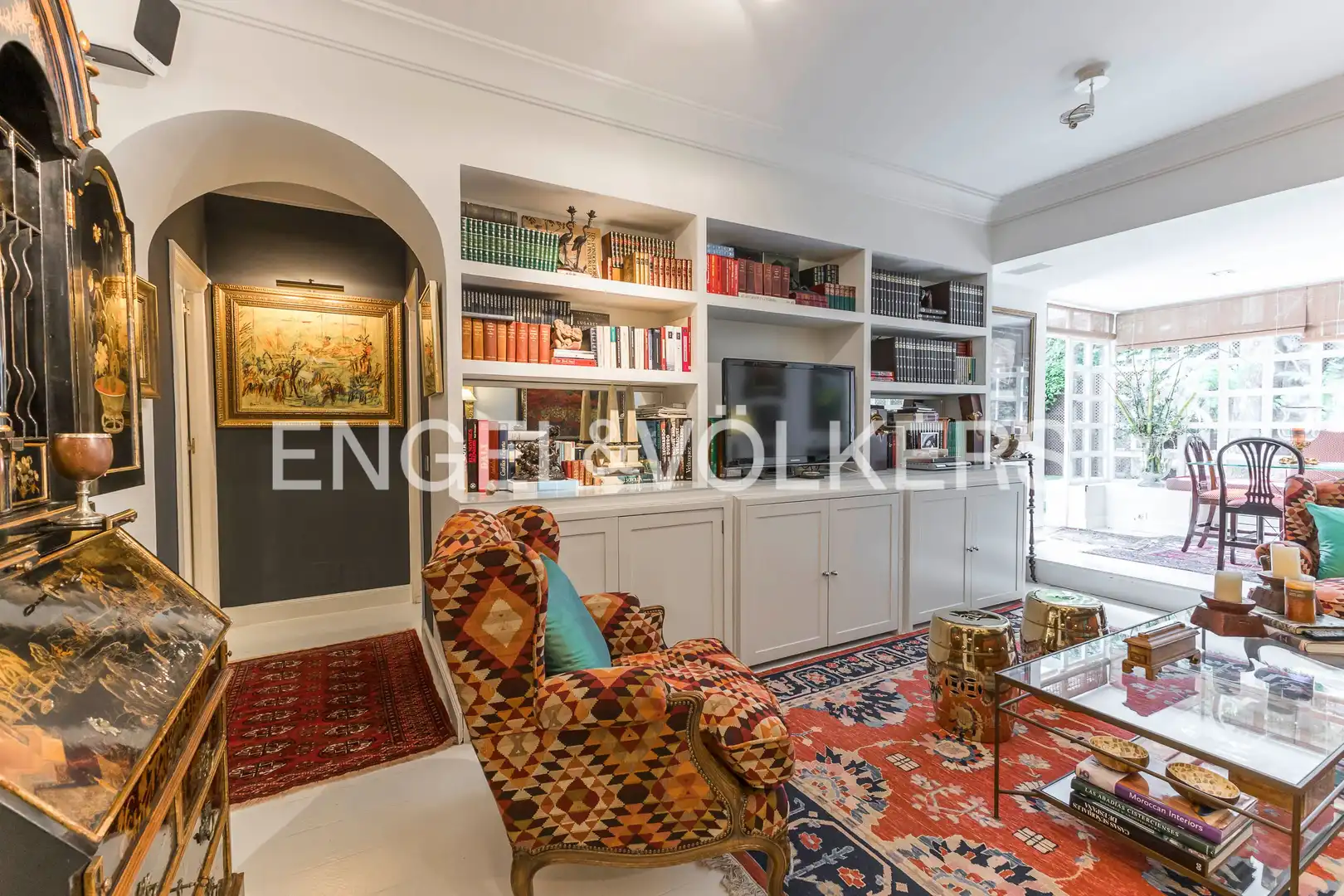 Living room of Flat for sale in Madrid  with Air Conditioner, Heating and Private garden