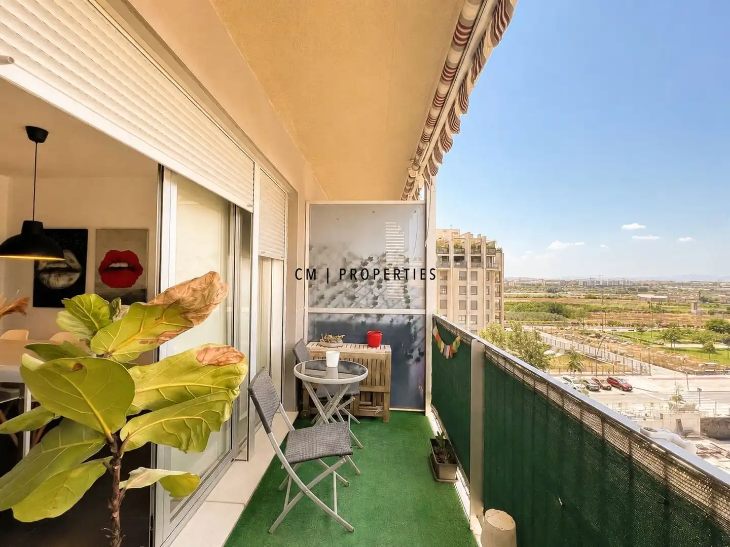Terraza de Piso de alquiler en Paterna con Aire acondicionado, Calefacción y Parquet