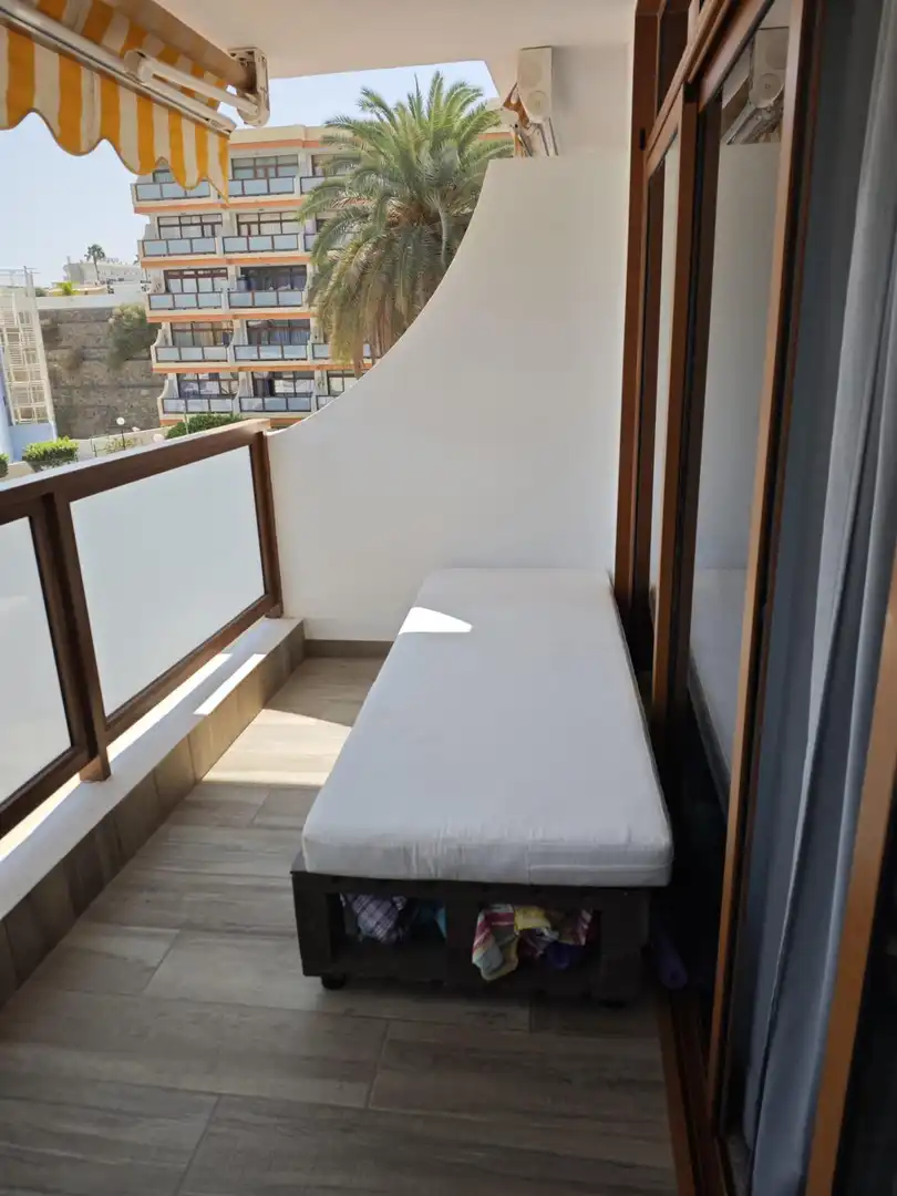Balcony of Apartments for rent in San Bartolomé de Tirajana  with Air Conditioner, Furnished and Balcony