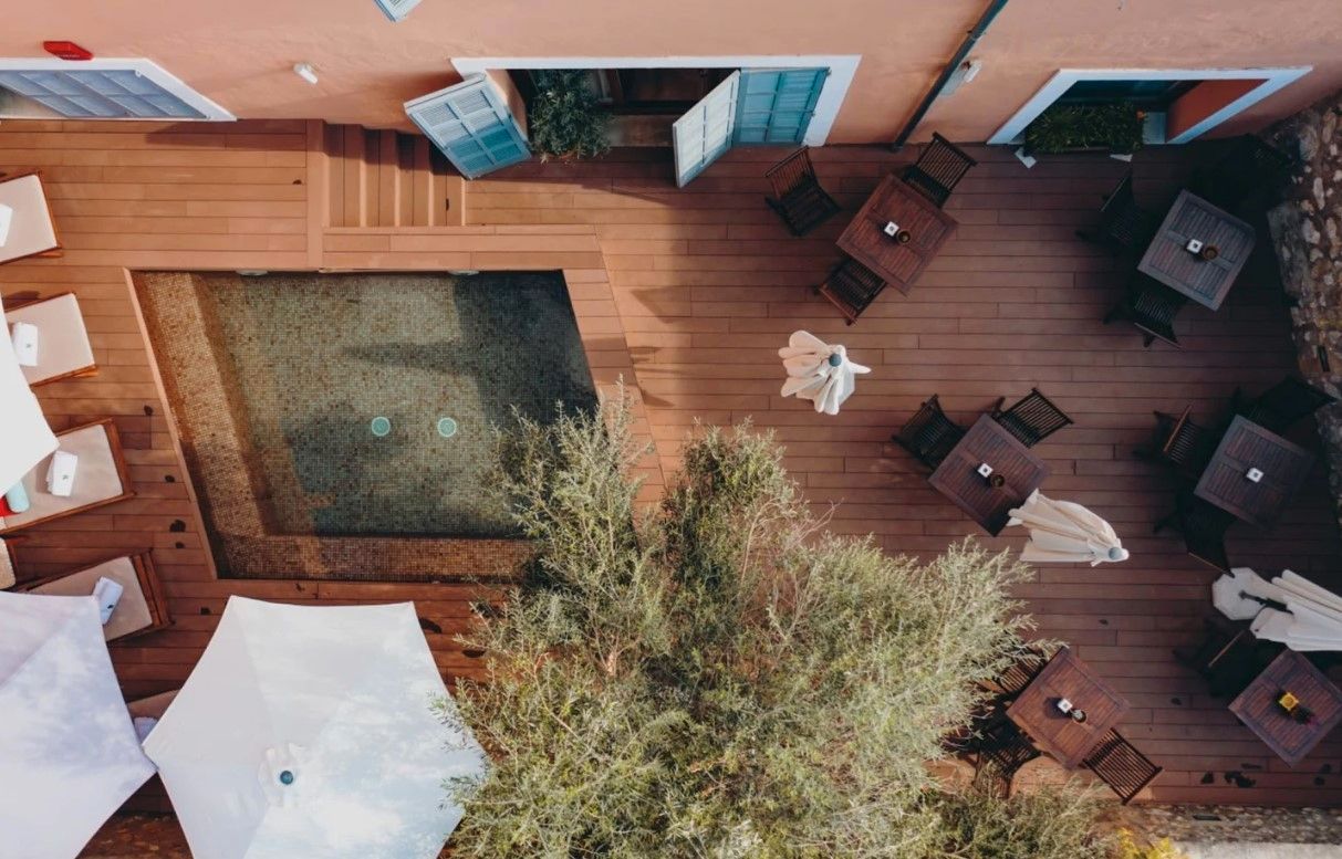 Terrassa de Casa o xalet en venda en Sineu amb Jardí privat, Piscina i Moblat