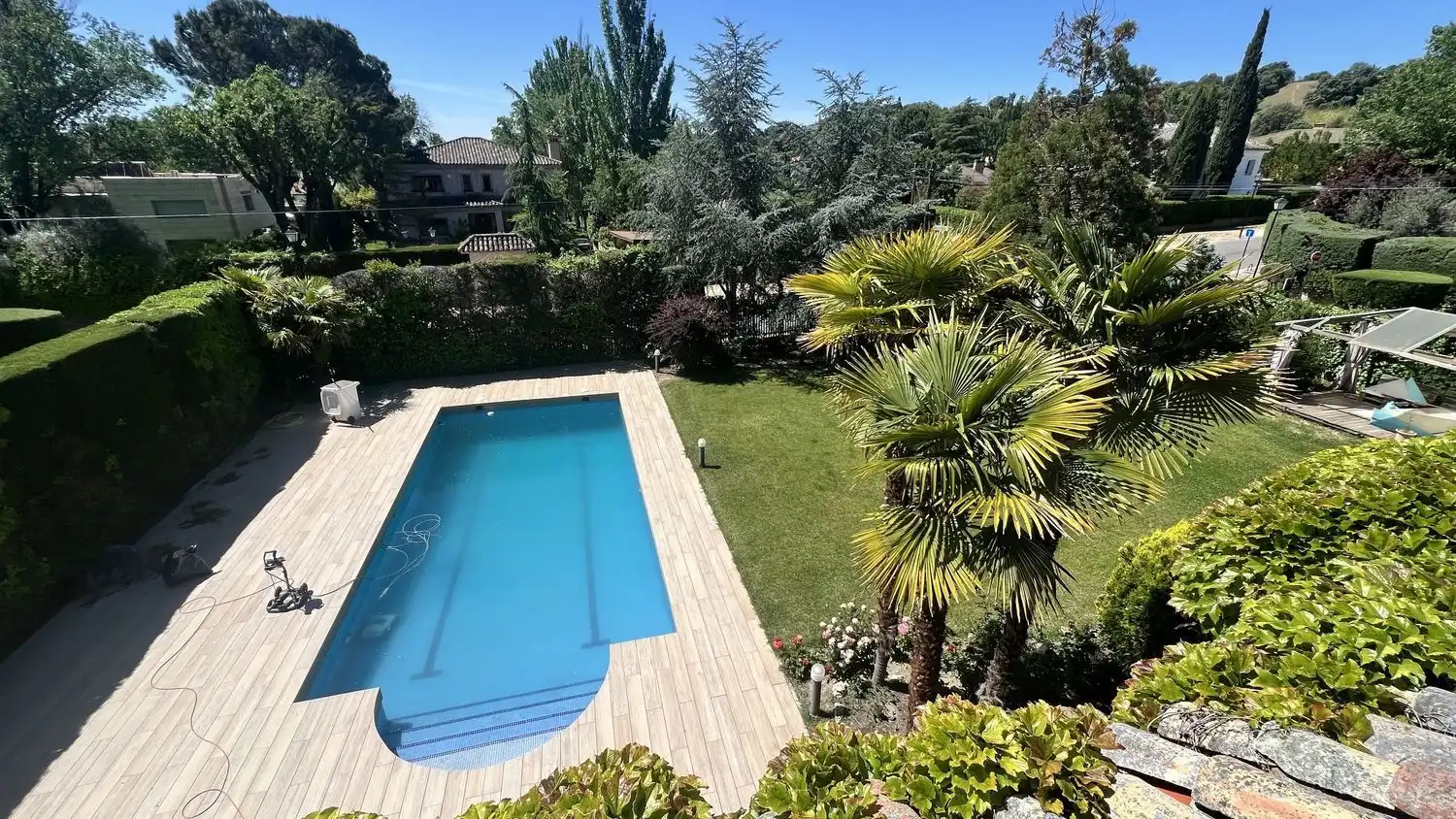 Piscina de Casa o xalet en venda en Villanueva de la Cañada amb Aire condicionat, Calefacció i Terrassa