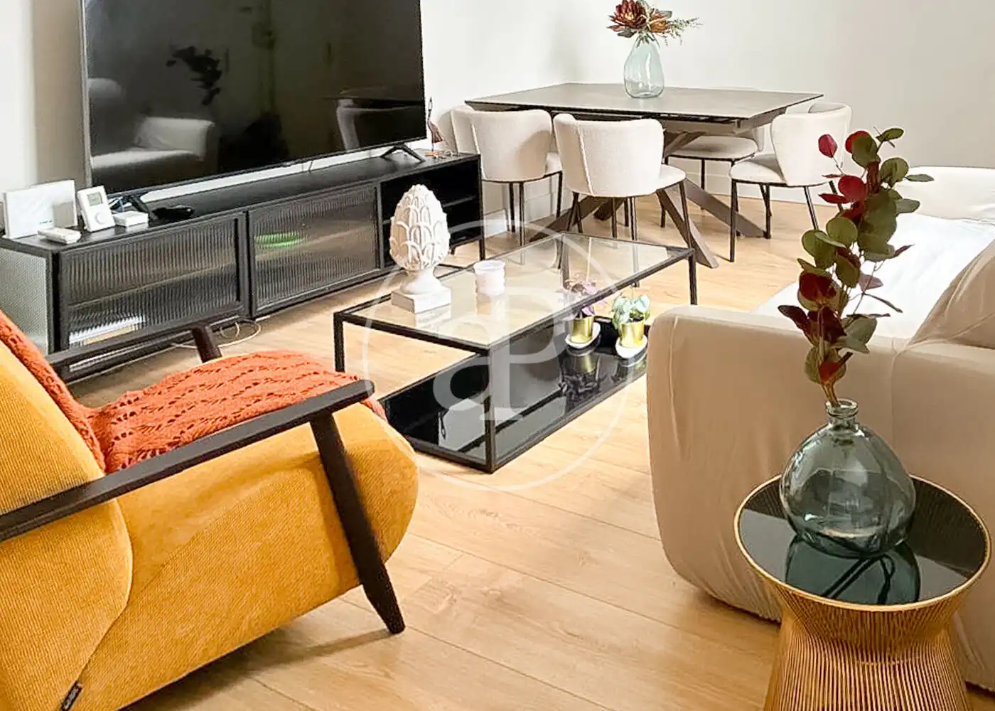 Living room of Flat for rent in Barrio de Salamanca