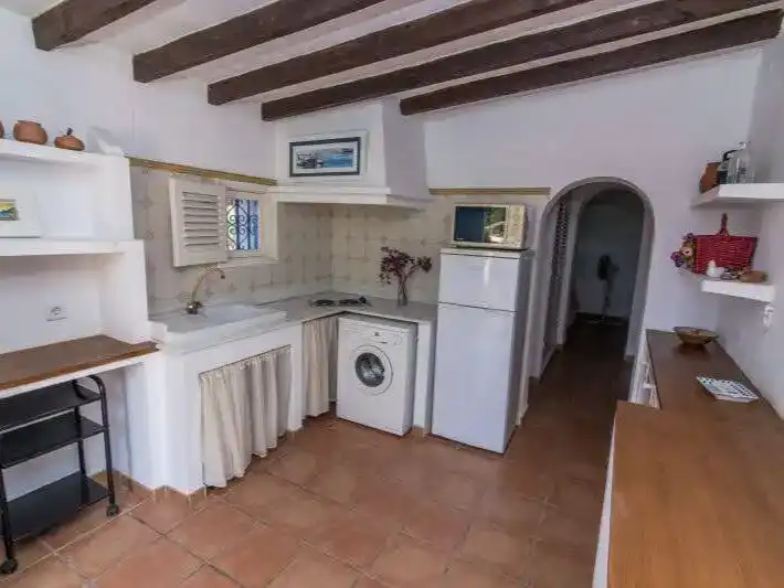Kitchen of Flat for rent in Mojácar  with Air Conditioner, Private garden and Swimming Pool