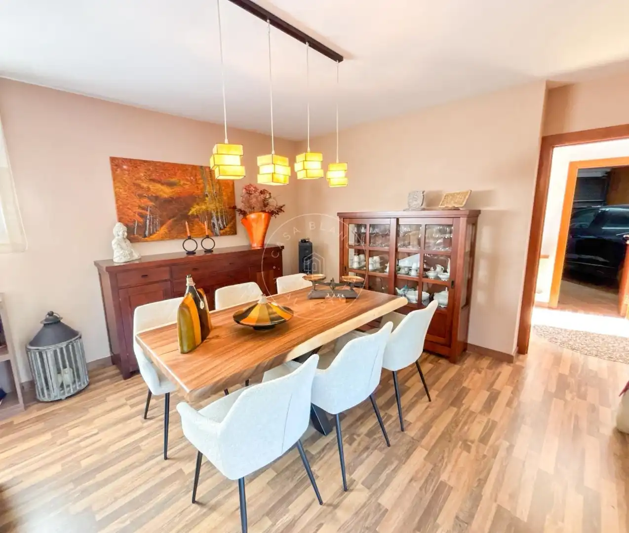 Dining room of Houses for sale in Lloret de Mar  with Air Conditioner, Heating and Terrace