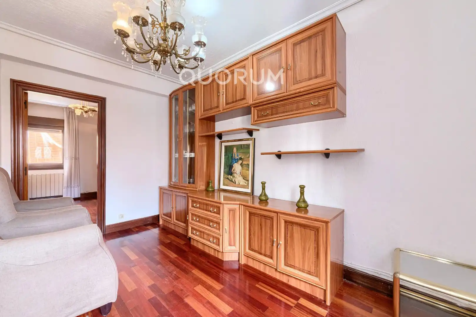 Living room of Flat for sale in Basauri   with Heating, Parquet flooring and Terrace