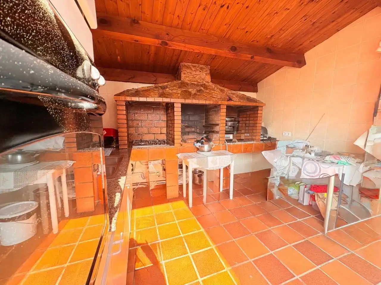 Kitchen of Houses for sale in Caldes de Malavella  with Air Conditioner, Heating and Private garden