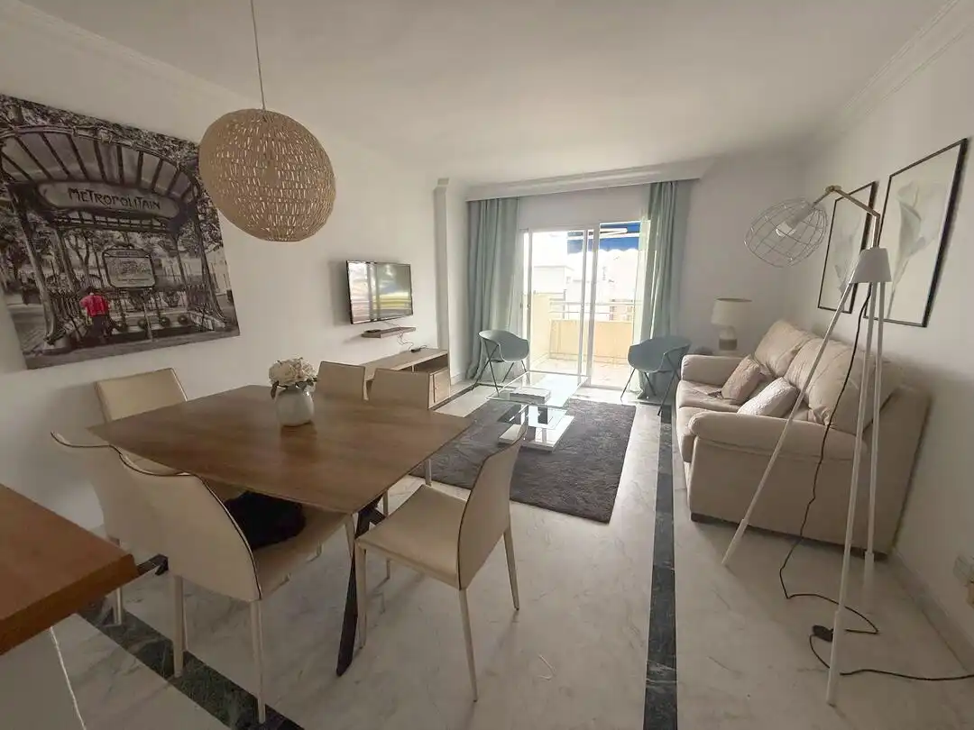 Living room of Flat for rent in Marbella  with Terrace
