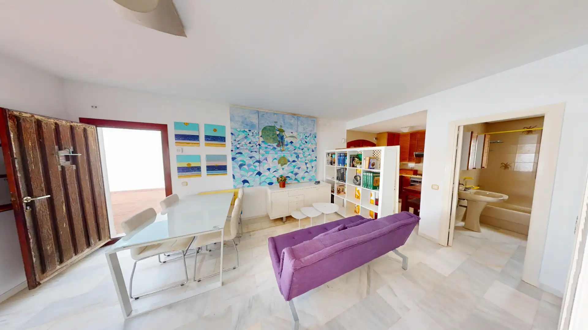 Living room of Flat for sale in Manilva  with Terrace, Furnished and Washing machine