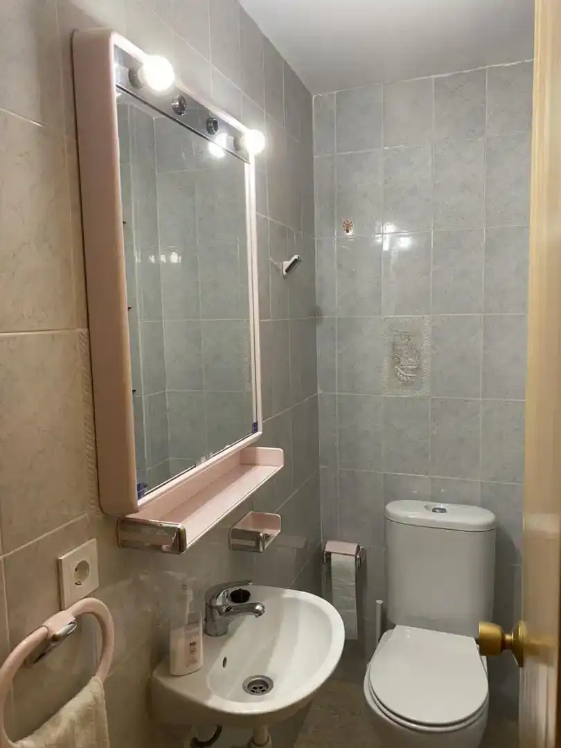 Bany de Dúplex de lloguer en Mazarrón amb Aire condicionat, Moblat i Forn