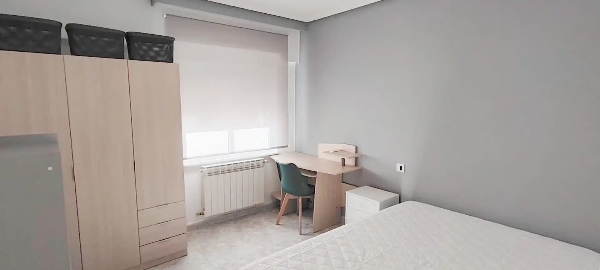 Schlafzimmer von Wohnung zur Miete in Salamanca mit Heizung, Möbliert und Ofen