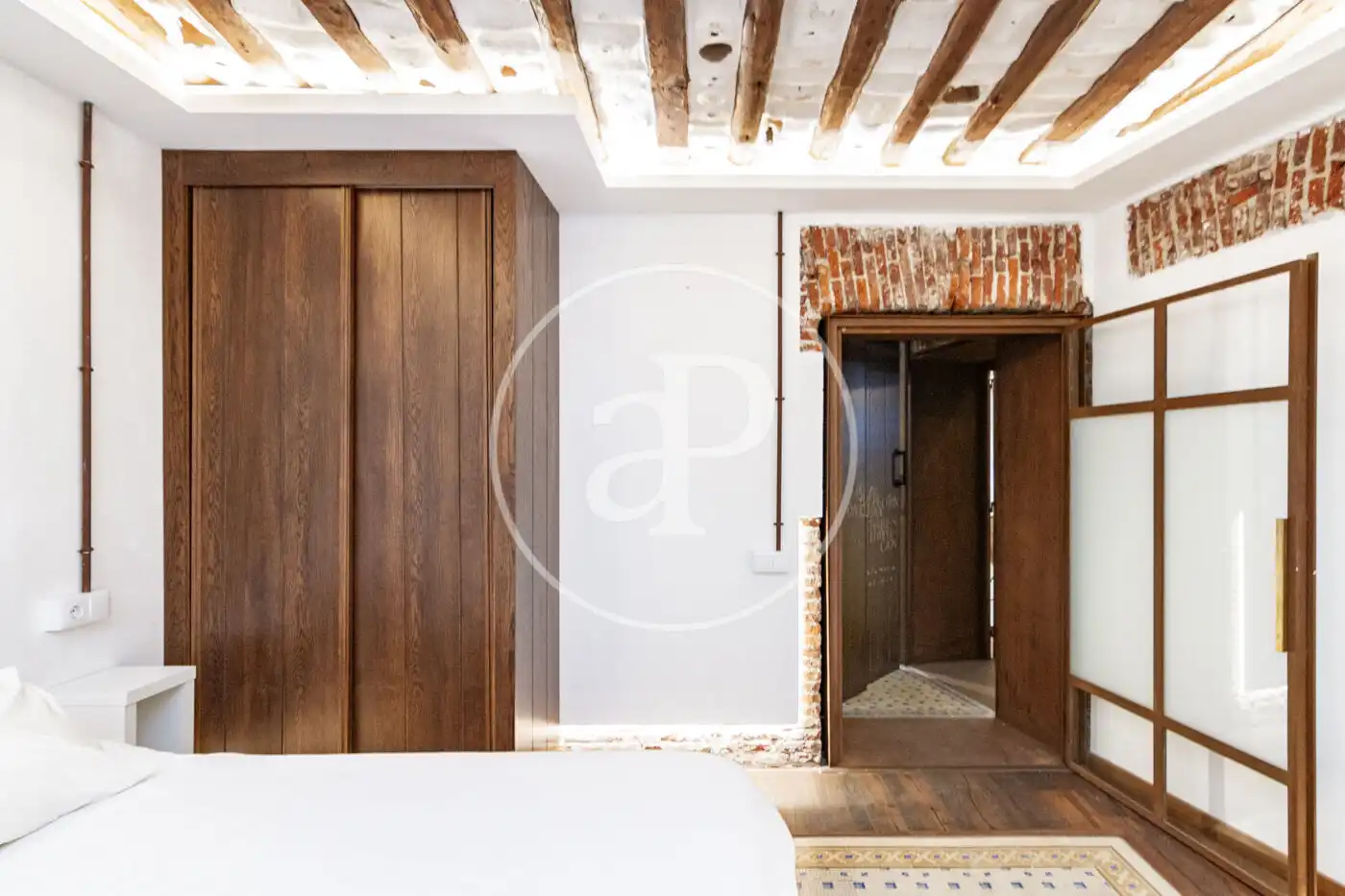 Bedroom of Flat for sale in Madrid  with Heating and Furnished