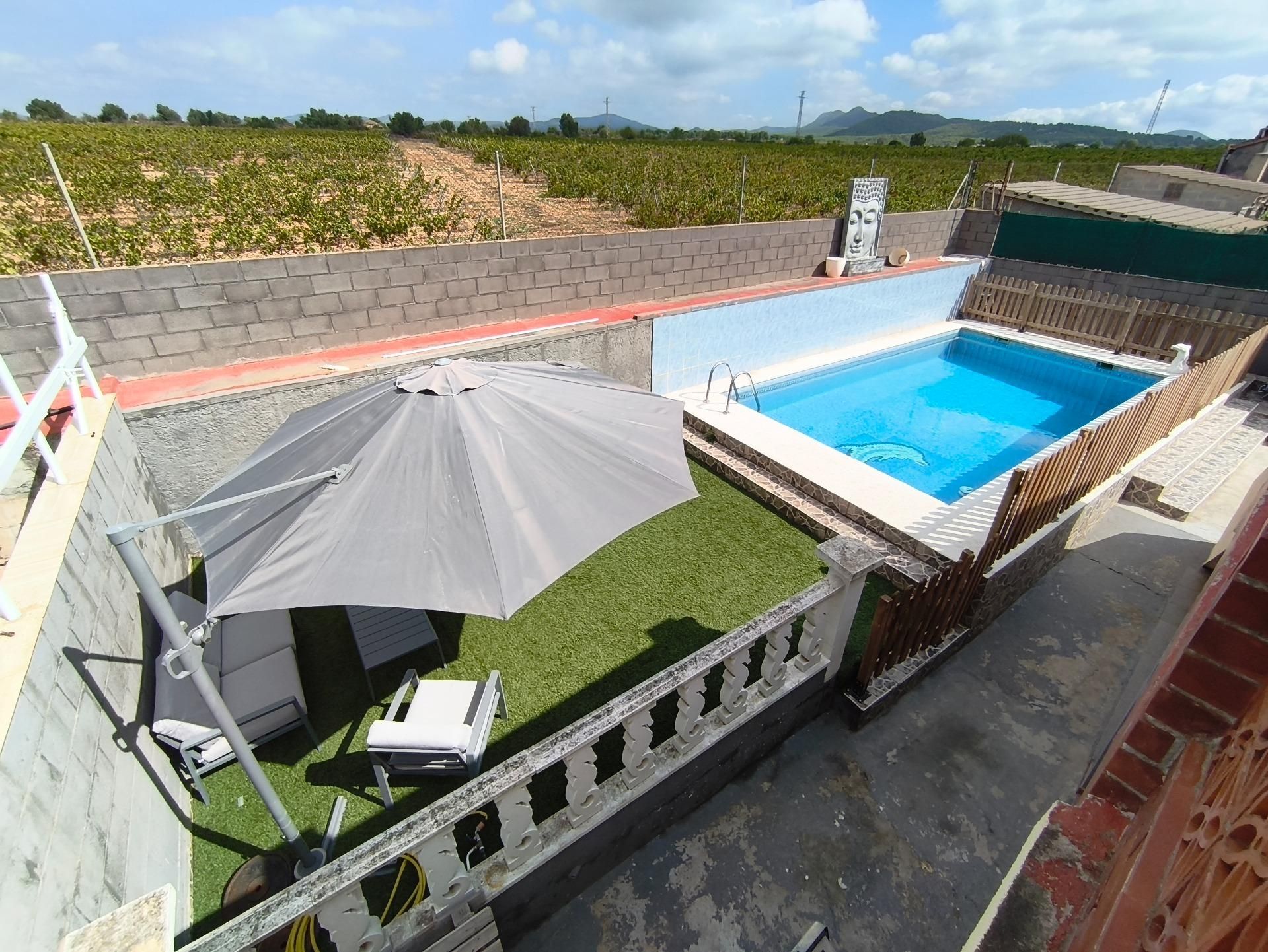 Swimming pool of House or chalet for sale in Montferri  with Air Conditioner, Heating and Private garden