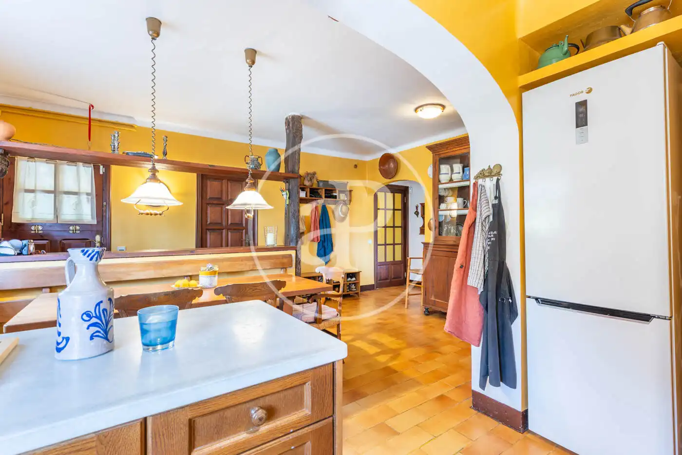 Cocina de Casa o chalet en venta en Vilanova del Vallès con Calefacción, Jardín privado y Terraza