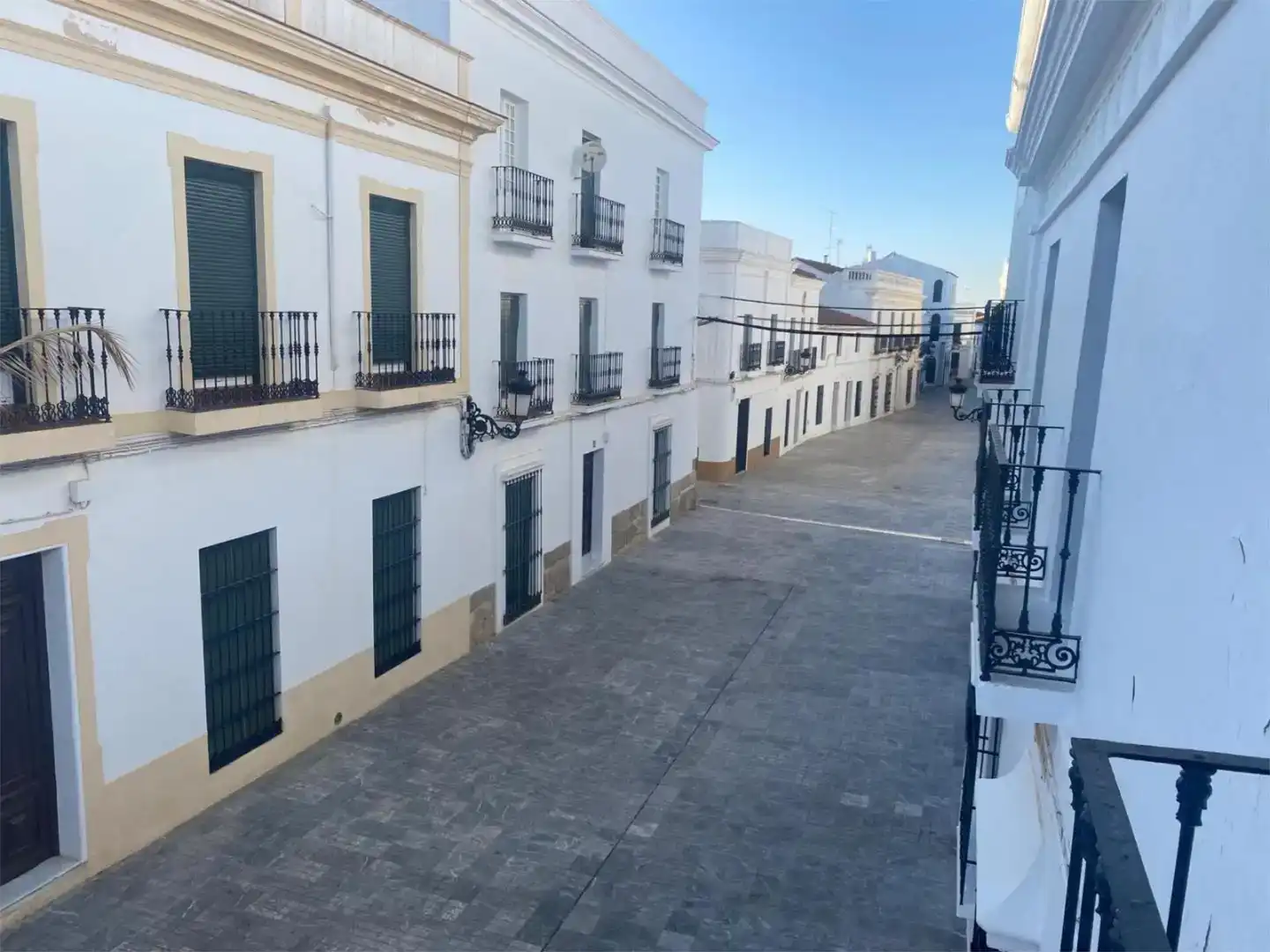 Vista exterior de Planta baixa en venda en Fuente del Maestre amb Jardí privat, Traster i Moblat