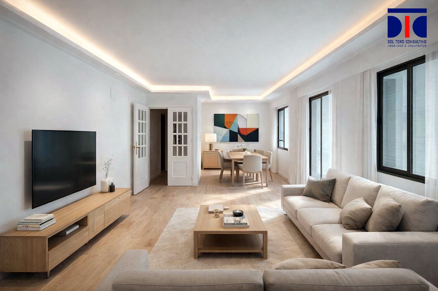 Sala d'estar de Pis en venda en  Sevilla Capital amb Aire condicionat, Calefacció i Terrassa