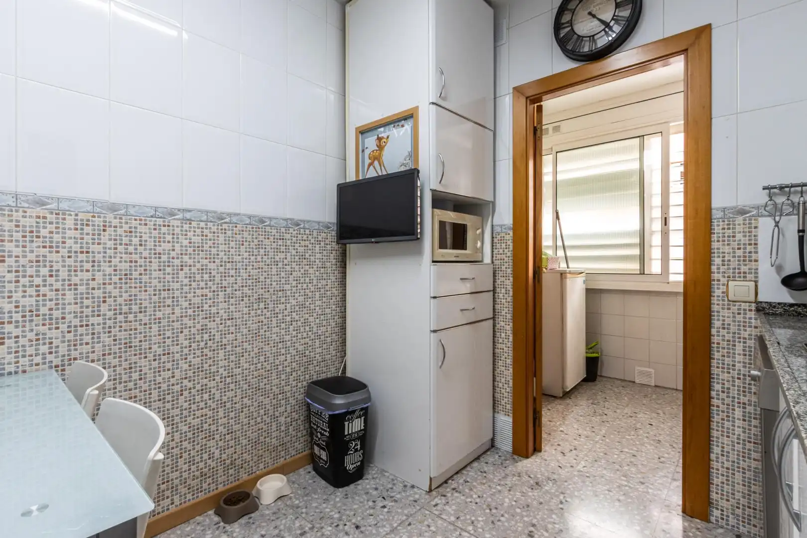 Kitchen of Flat for sale in Sabadell  with Heating, Terrace and Balcony