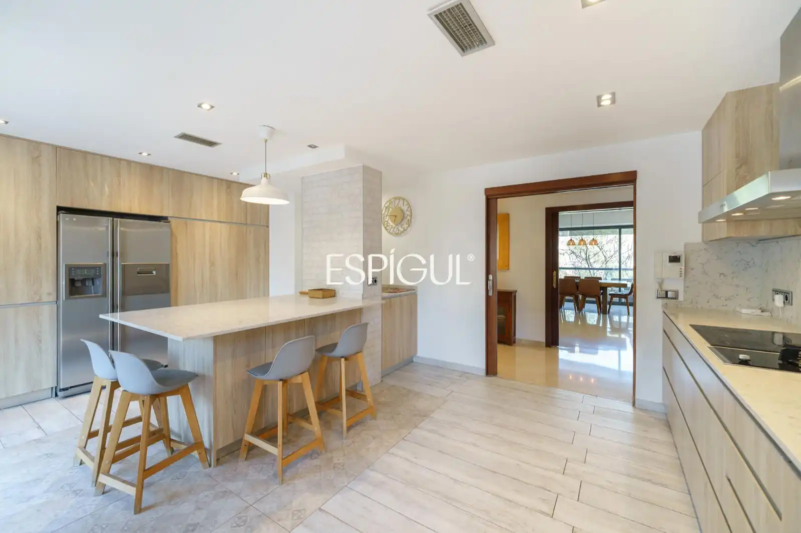Cocina de Piso de alquiler en Barcelona con Aire acondicionado, Calefacción y Terraza