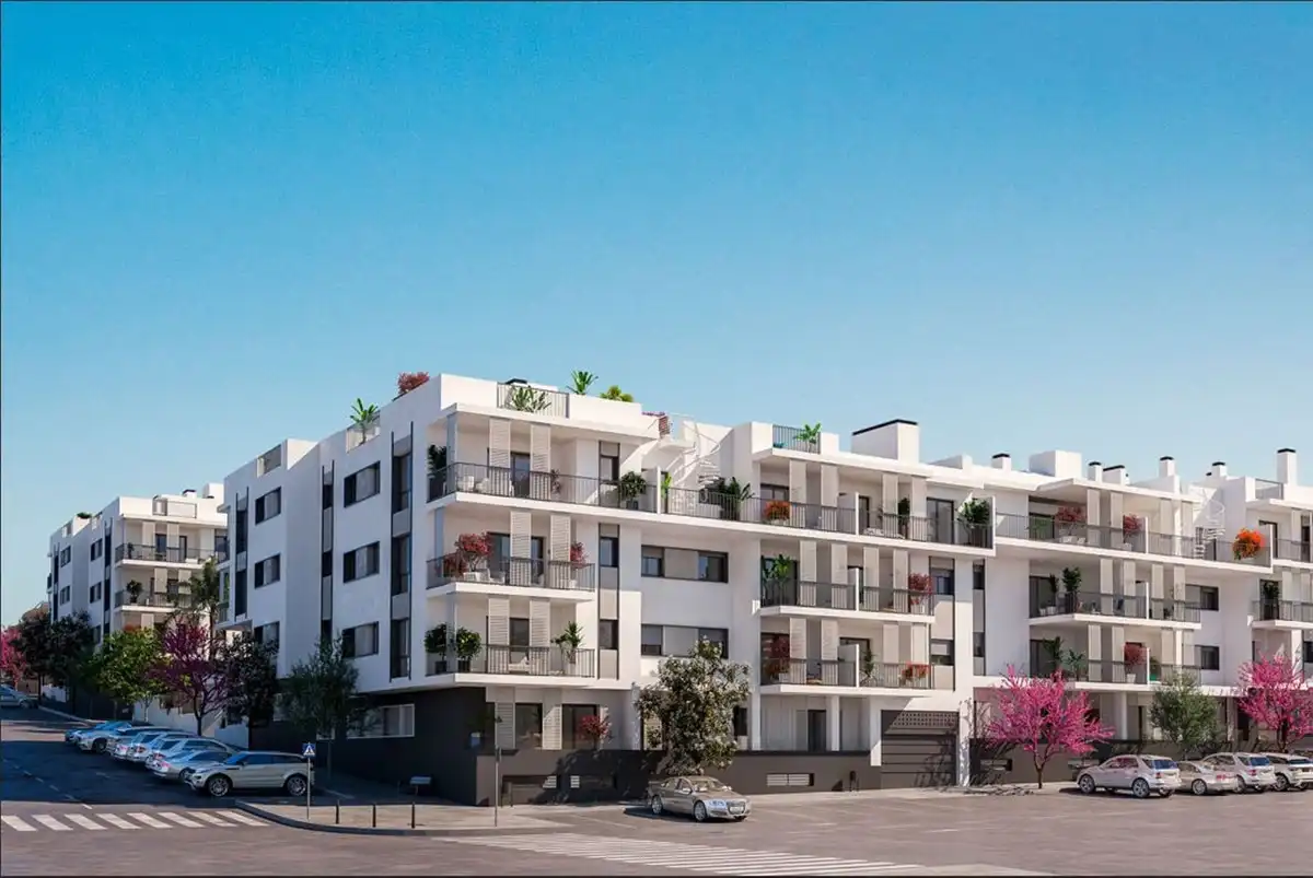 Vista exterior de Apartamento en venta en Estepona con Aire acondicionado, Terraza y Trastero