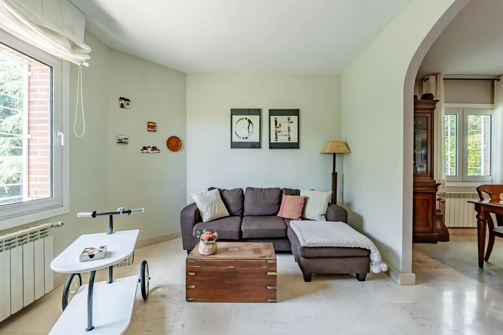 Sala de estar de Casa o chalet en venta en Las Rozas de Madrid con Aire acondicionado, Calefacción y Jardín privado