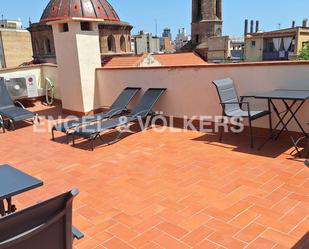 Terrace of Apartment to rent in  Barcelona Capital  with Air Conditioner, Heating and Furnished