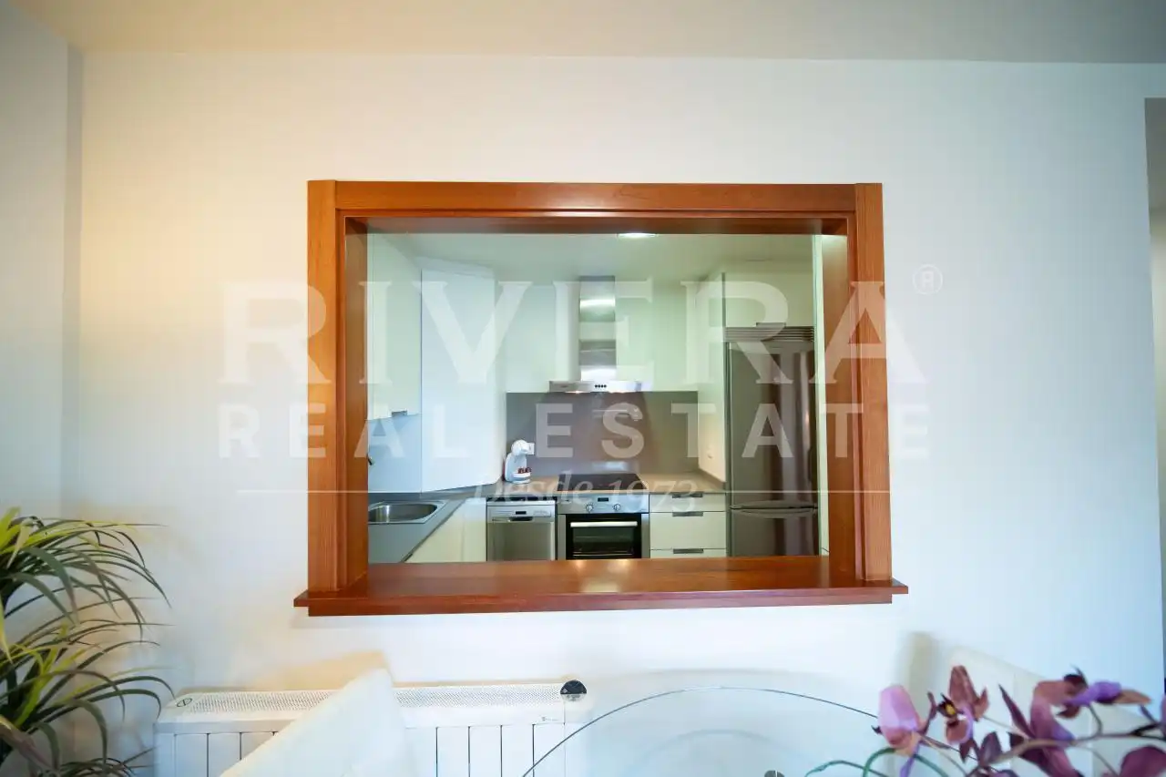 Küche von Wohnung zum Verkauf in Sanxenxo mit Heizung, Terrasse und Abstellraum