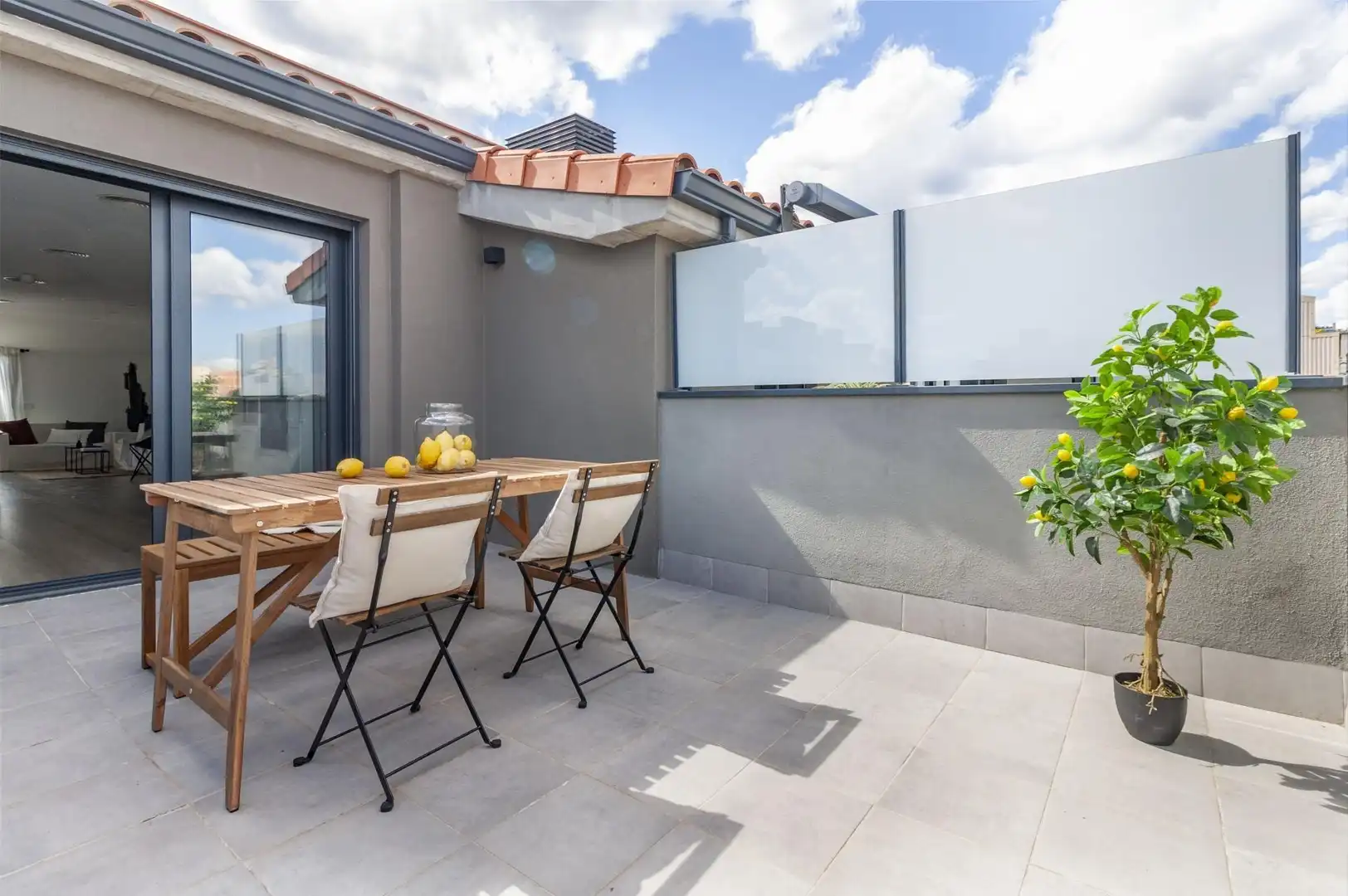 Terrasse von Dachboden zum Verkauf in Terrassa