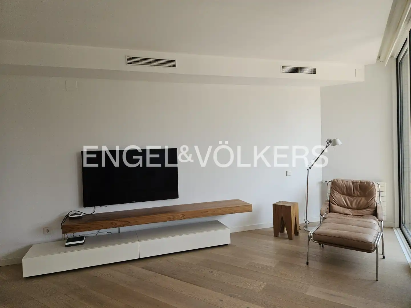 Wohnzimmer von Wohnung zur Miete in Valencia mit Klimaanlage, Heizung und Parkett
