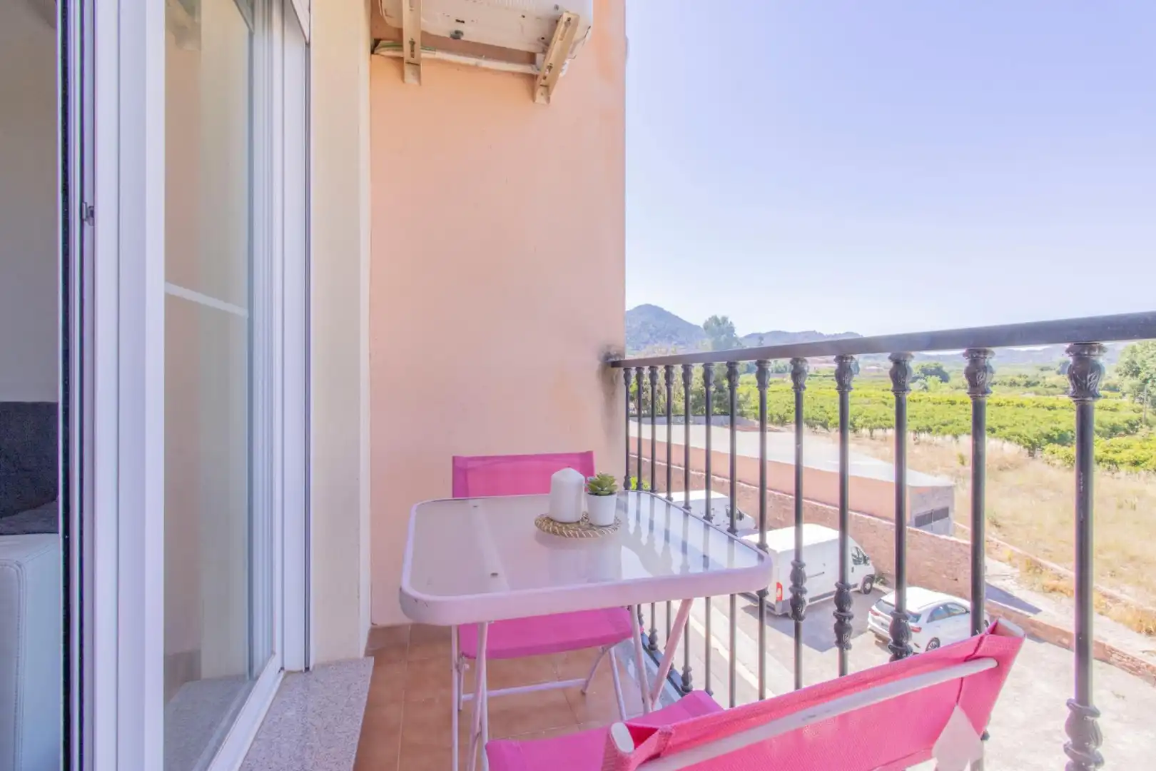 Balcony of Flat for sale in Faura  with Air Conditioner and Heating