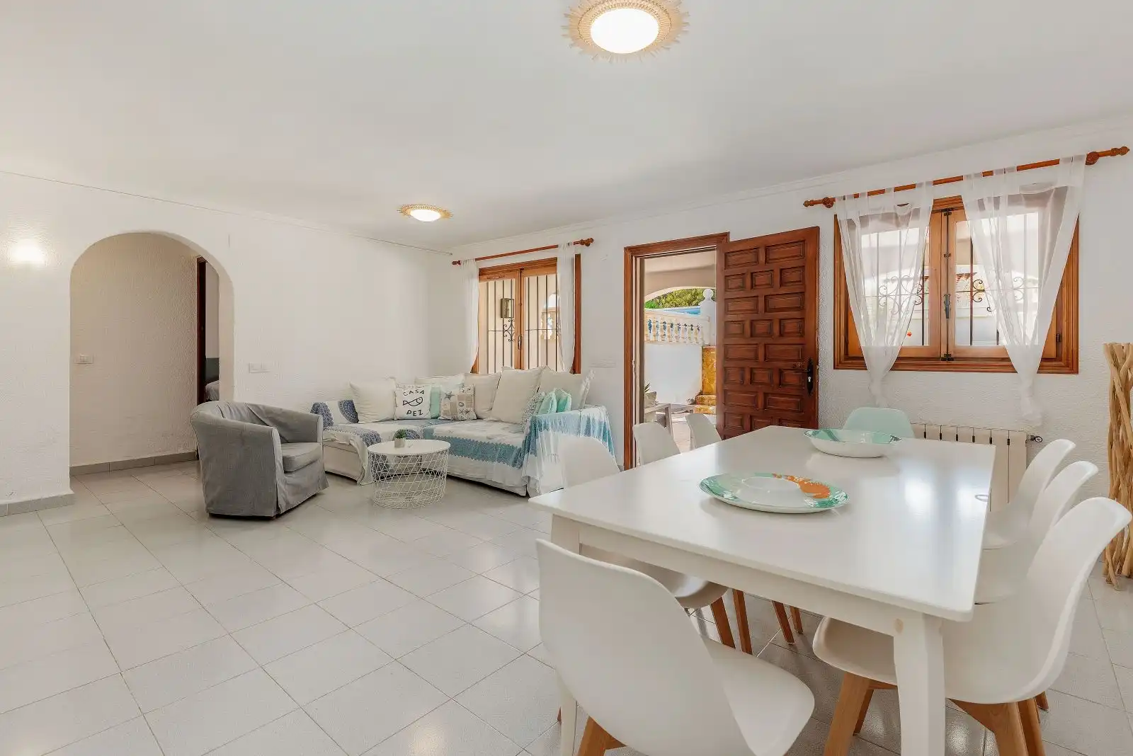 Sala de estar de Casa o chalet en venta en Moraira con Aire acondicionado, Calefacción y Terraza