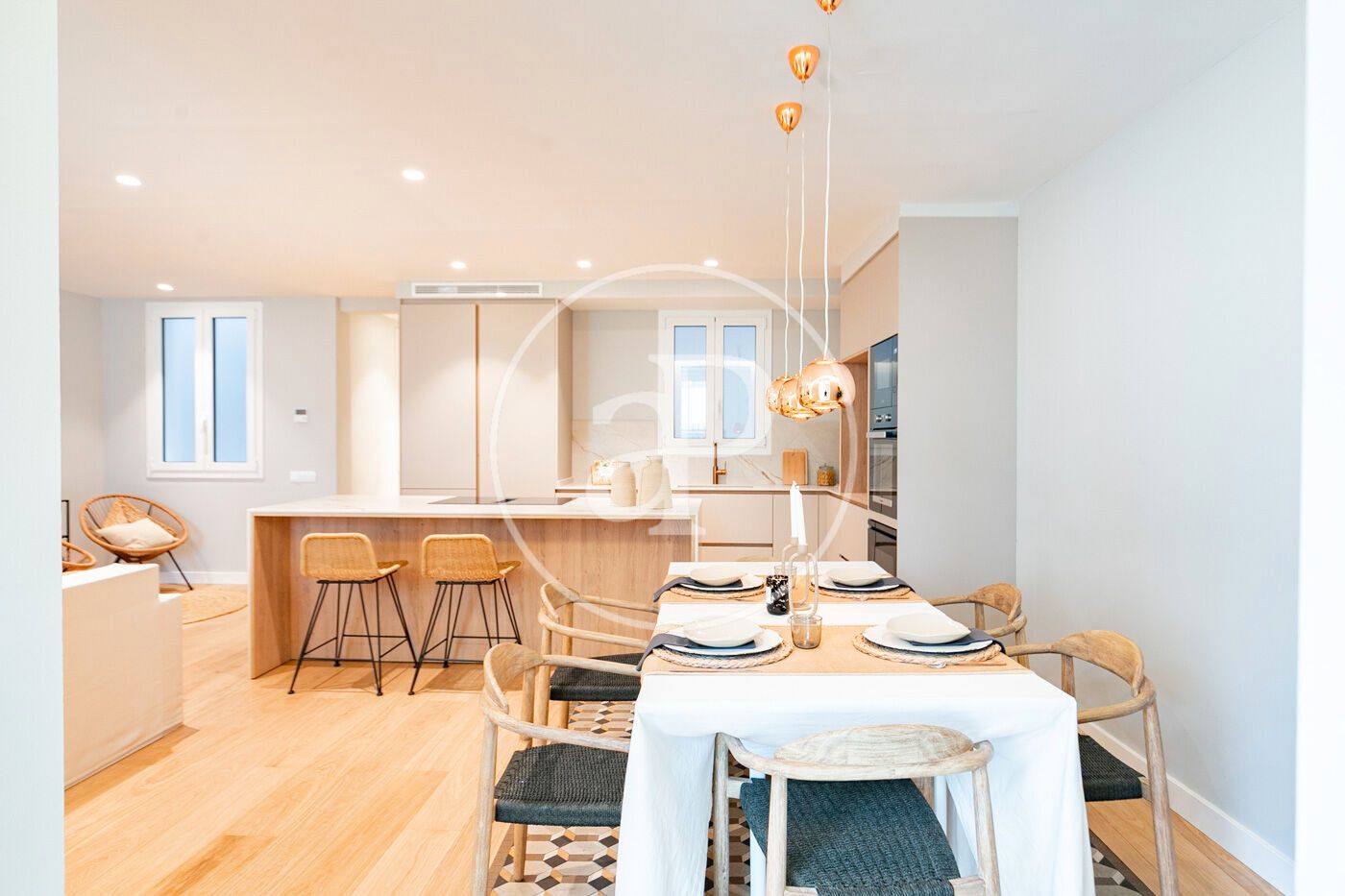 Esszimmer von Wohnung zum Verkauf in  Barcelona Capital mit Klimaanlage, Heizung und Terrasse