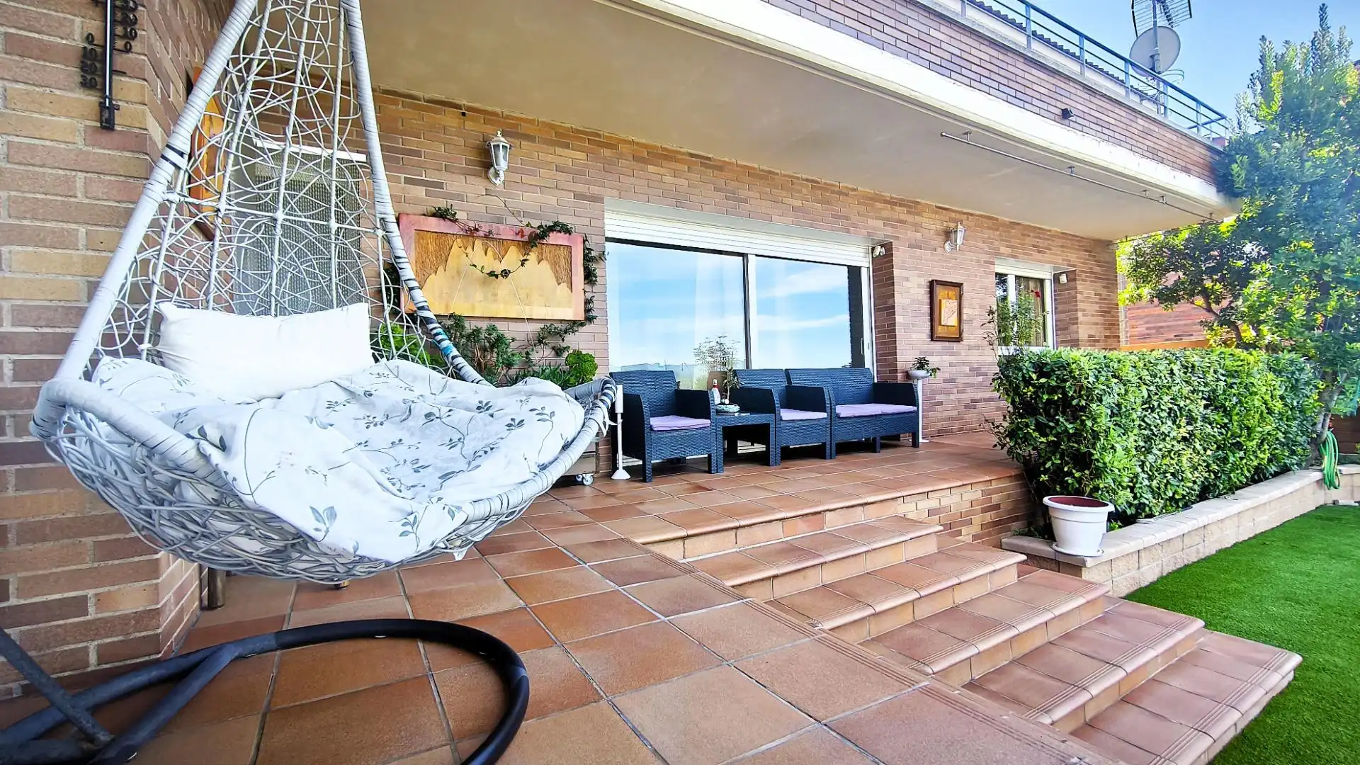 Terrasse von Haus oder Chalet zum Verkauf in Sant Salvador de Guardiola mit Privatgarten, Terrasse und Schwimmbad