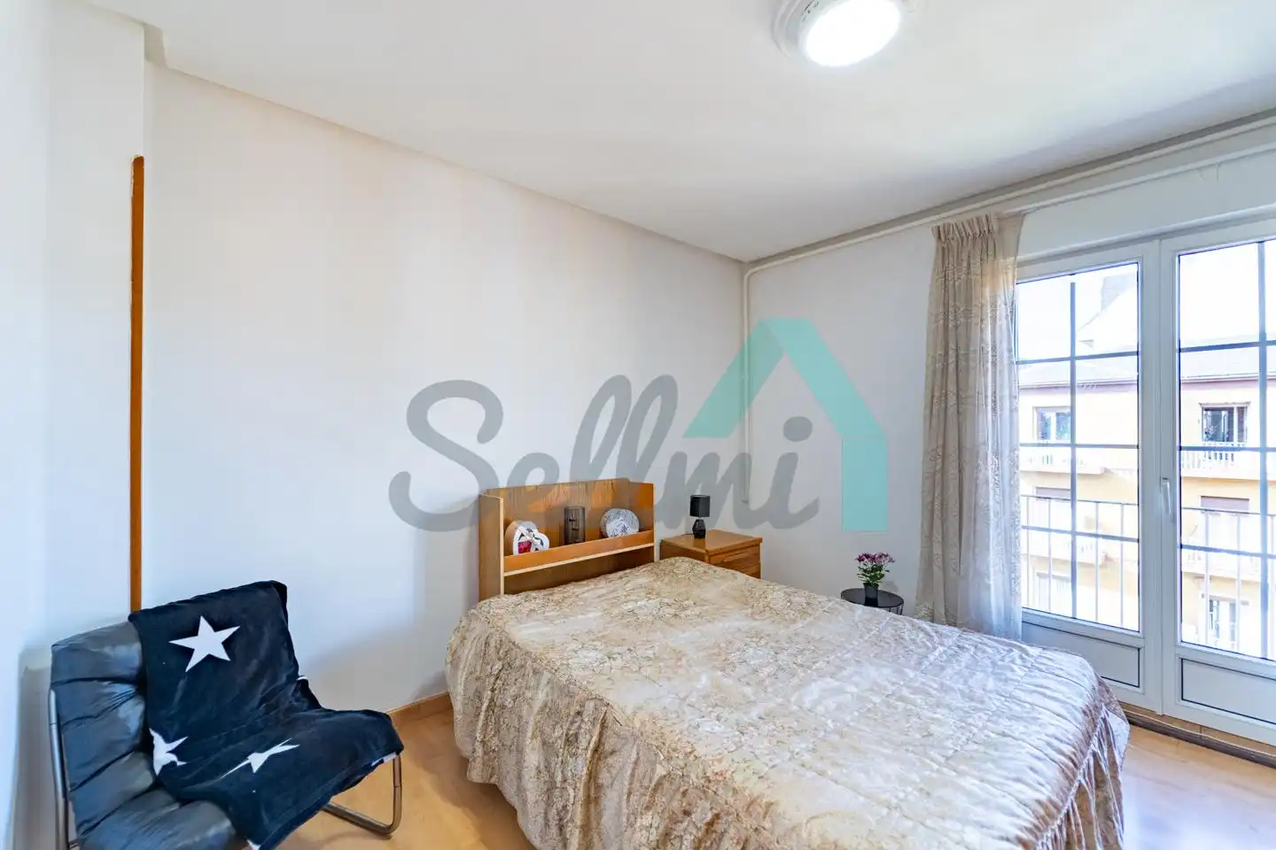 Schlafzimmer von Wohnung zum Verkauf in Oviedo  mit Heizung, Parkett und Terrasse