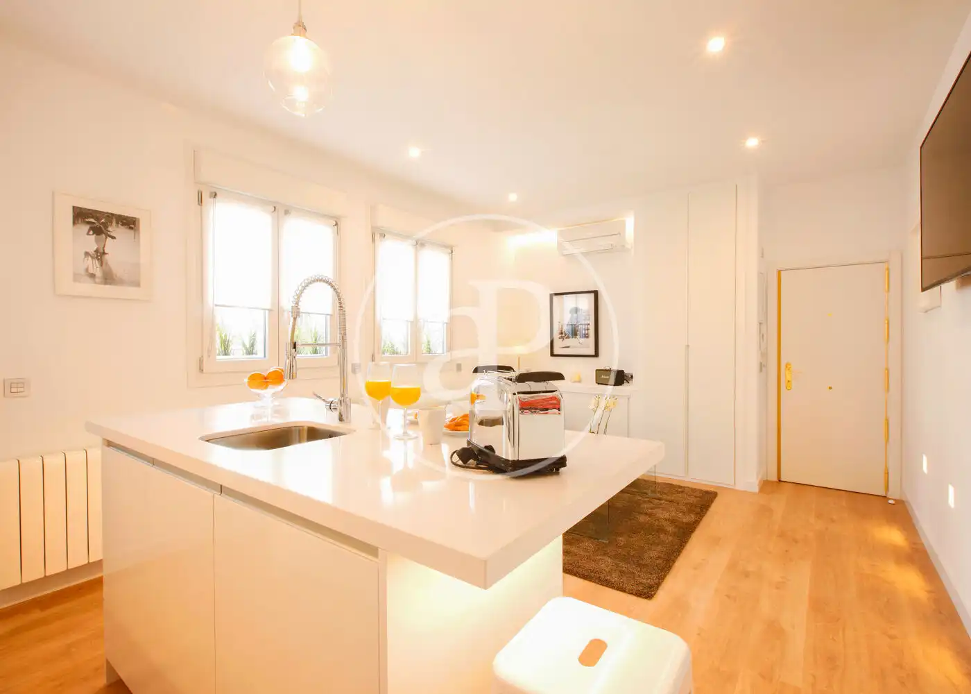 Cocina de Piso de alquiler en Madrid con Aire acondicionado, Calefacción y Amueblado