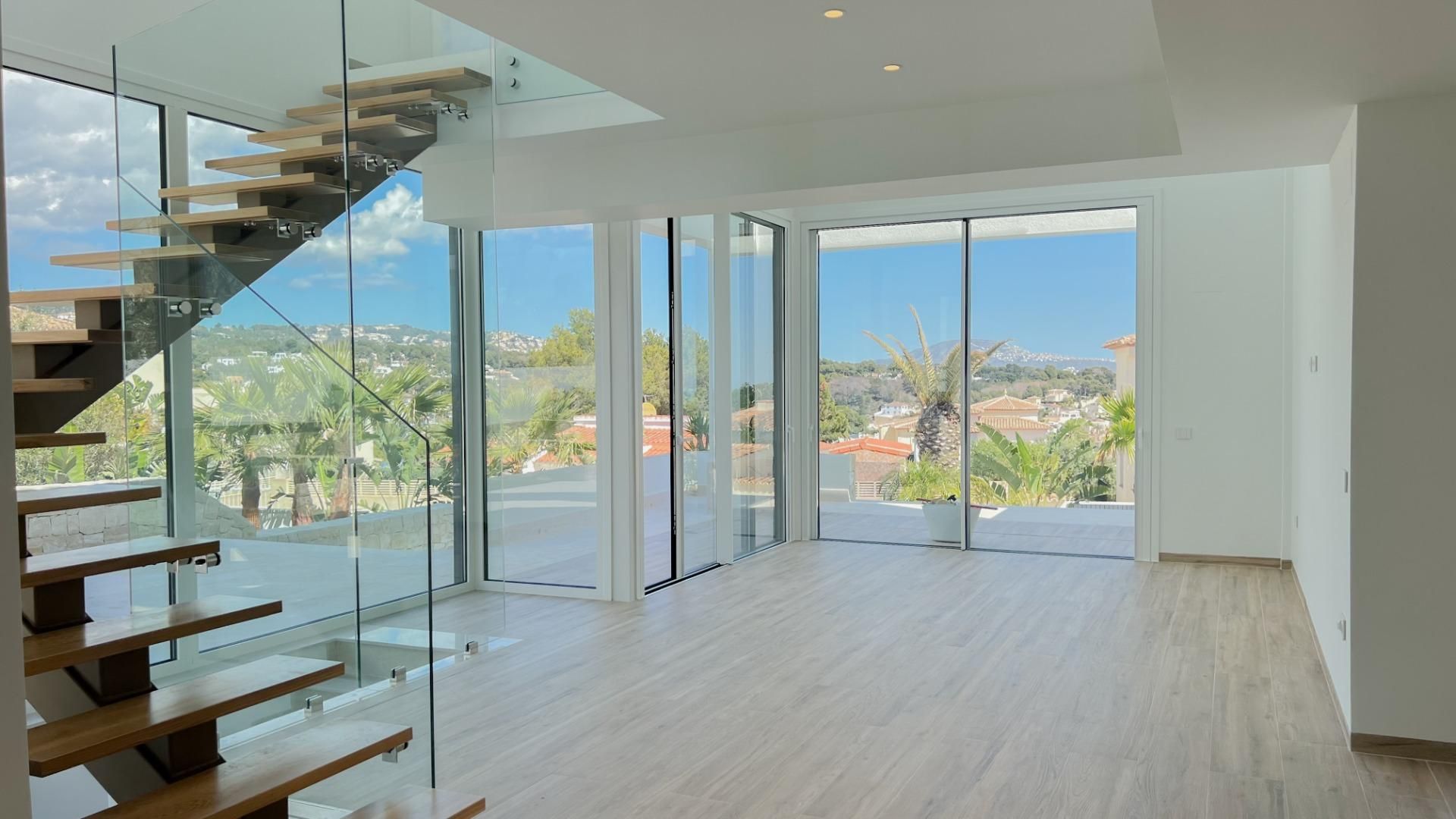 Sala d'estar de Casa o xalet en venda en Benissa amb Aire condicionat, Calefacció i Jardí privat
