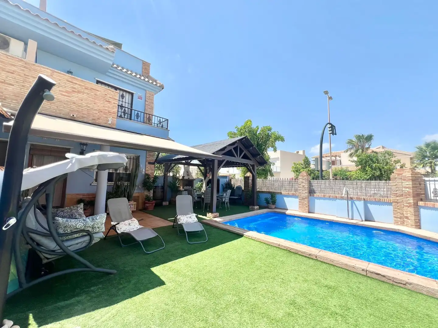 Piscina de Casa o xalet de lloguer en Pilar de la Horadada amb Aire condicionat, Calefacció i Piscina