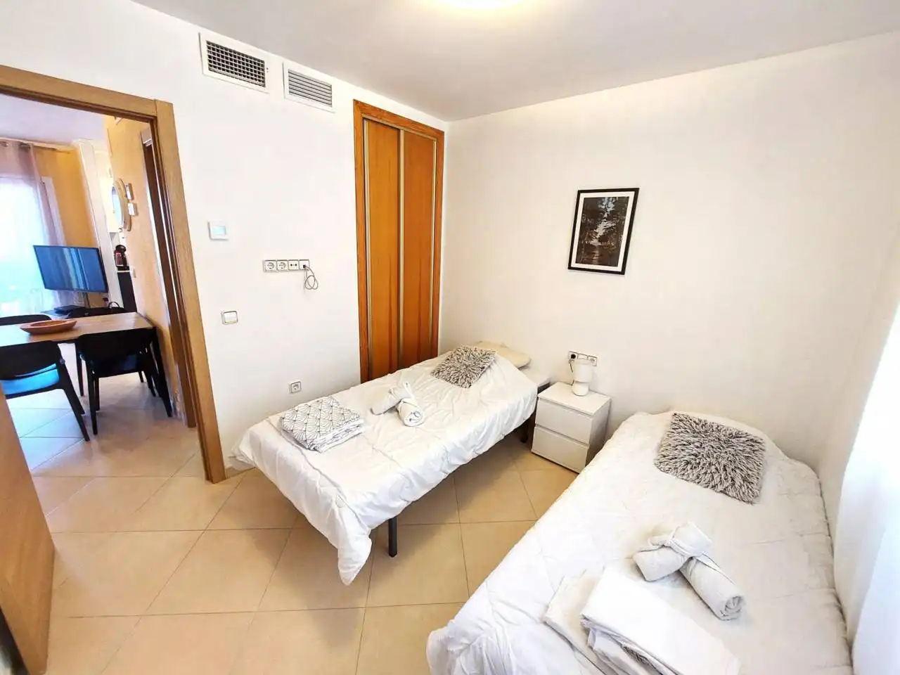 Dormitori de Casa adosada en venda en Calpe / Calp amb Aire condicionat, Terrassa i Moblat