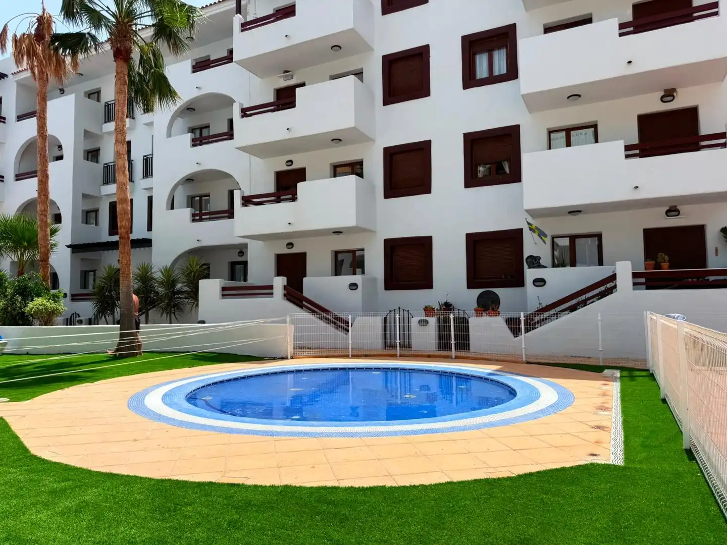 Schwimmbecken von Wohnung zur Miete in Los Alcázares mit Klimaanlage, Terrasse und Gemeinschaftspool