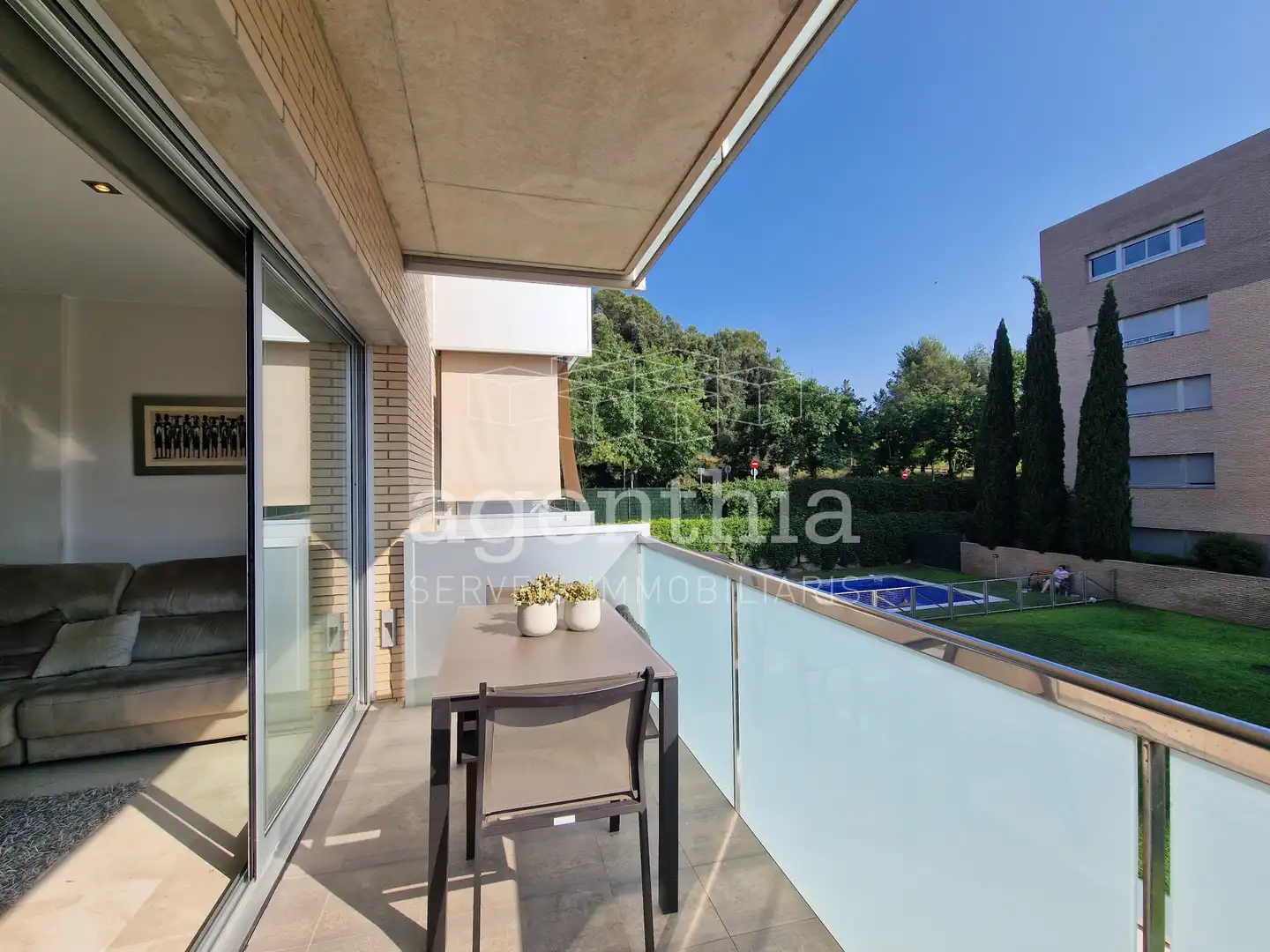Terrasse von Wohnung zum Verkauf in Girona mit Klimaanlage, Heizung und Terrasse