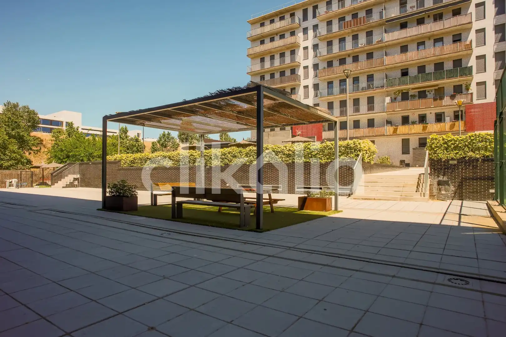 Terrasse von Wohnung zum Verkauf in Tres Cantos mit Heizung, Privatgarten und Terrasse