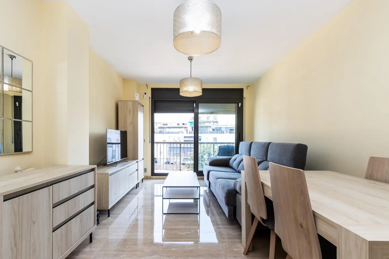 Sala de estar de Piso en venta en Sabadell con Aire acondicionado, Calefacción y Terraza